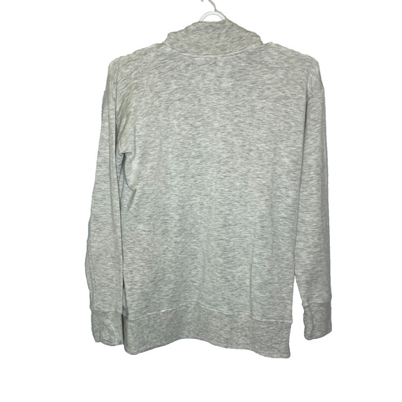 Girls' Large Athleta Gray Wrap N' Roll Sweatshirt Cardigan Modal Blend - Picture 5 of 5